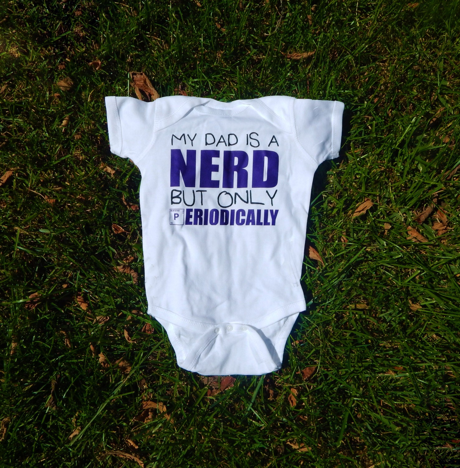 Nerdy Baby Clothes Science Baby Gift Funny Baby by EmeeJoCo