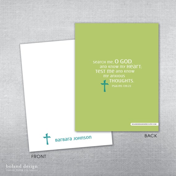 Items similar to Religious stationery. Bible verse stationery ...