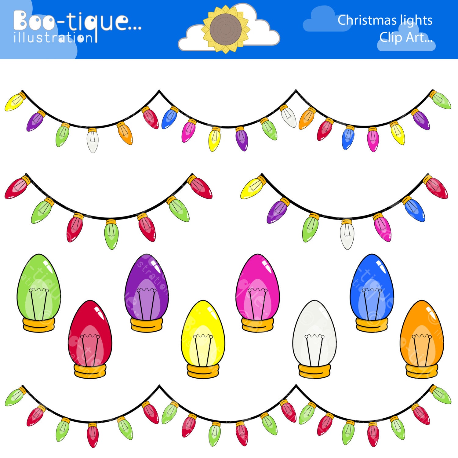 christmas lights clipart free download - photo #31