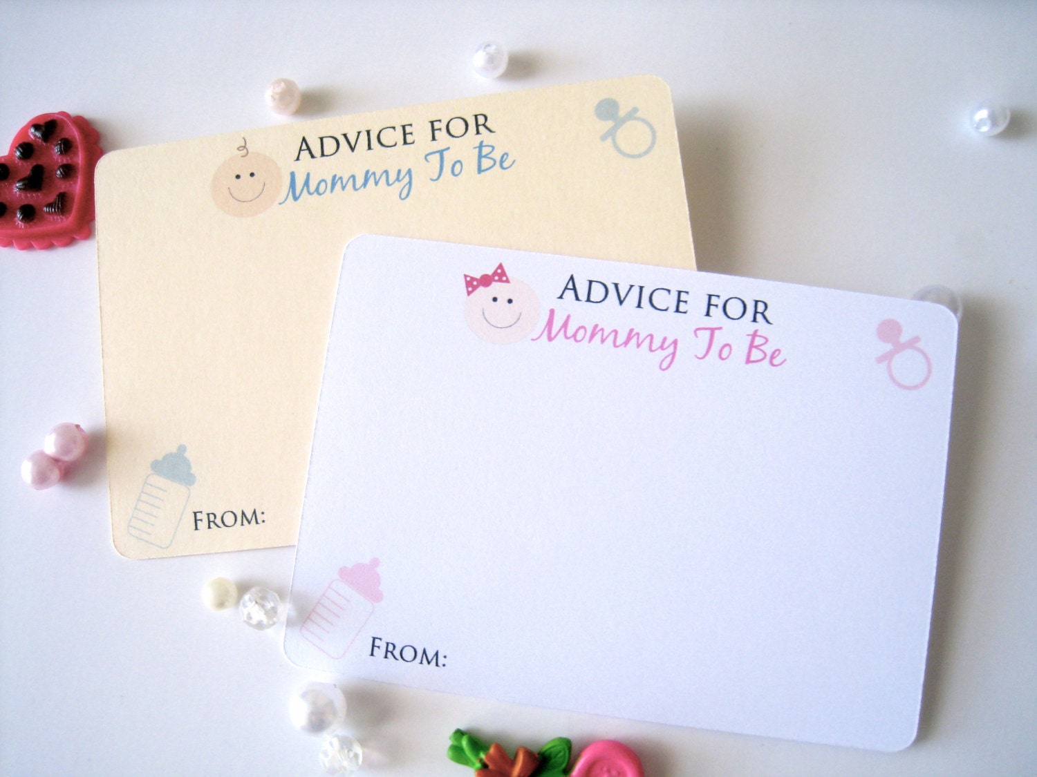 Baby shower cads advice for mommy baby shower games baby