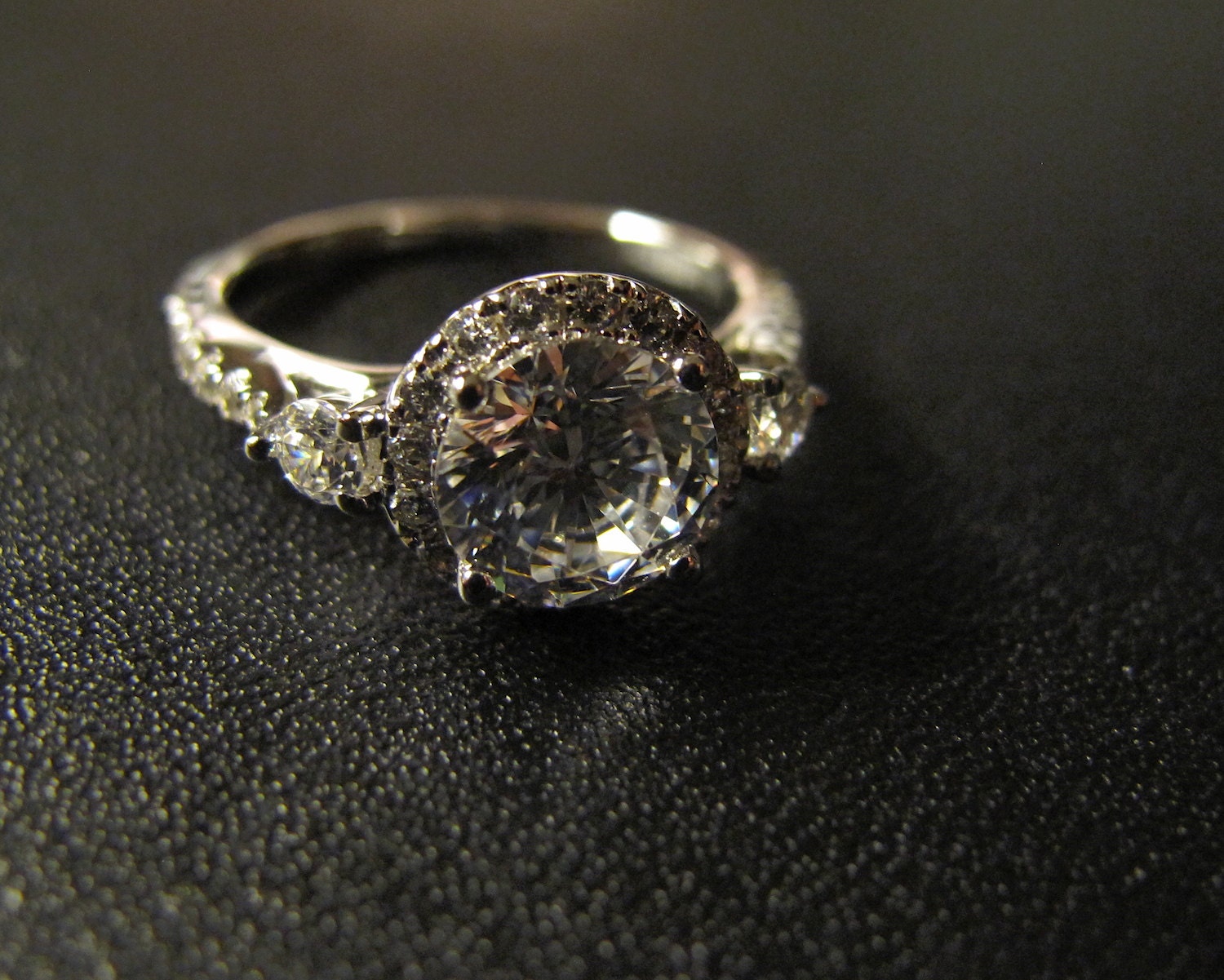Classic Designer Inspired Engagement Ring Made to Order