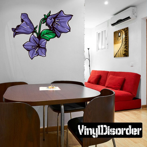 Floral Flower Wall Decal Wall Fabric Vinyl Decal