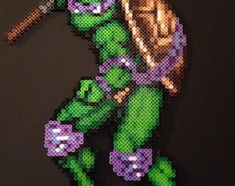 Teenage Mutant Ninja Turtles Raphael Perler by RatedEforEveryone