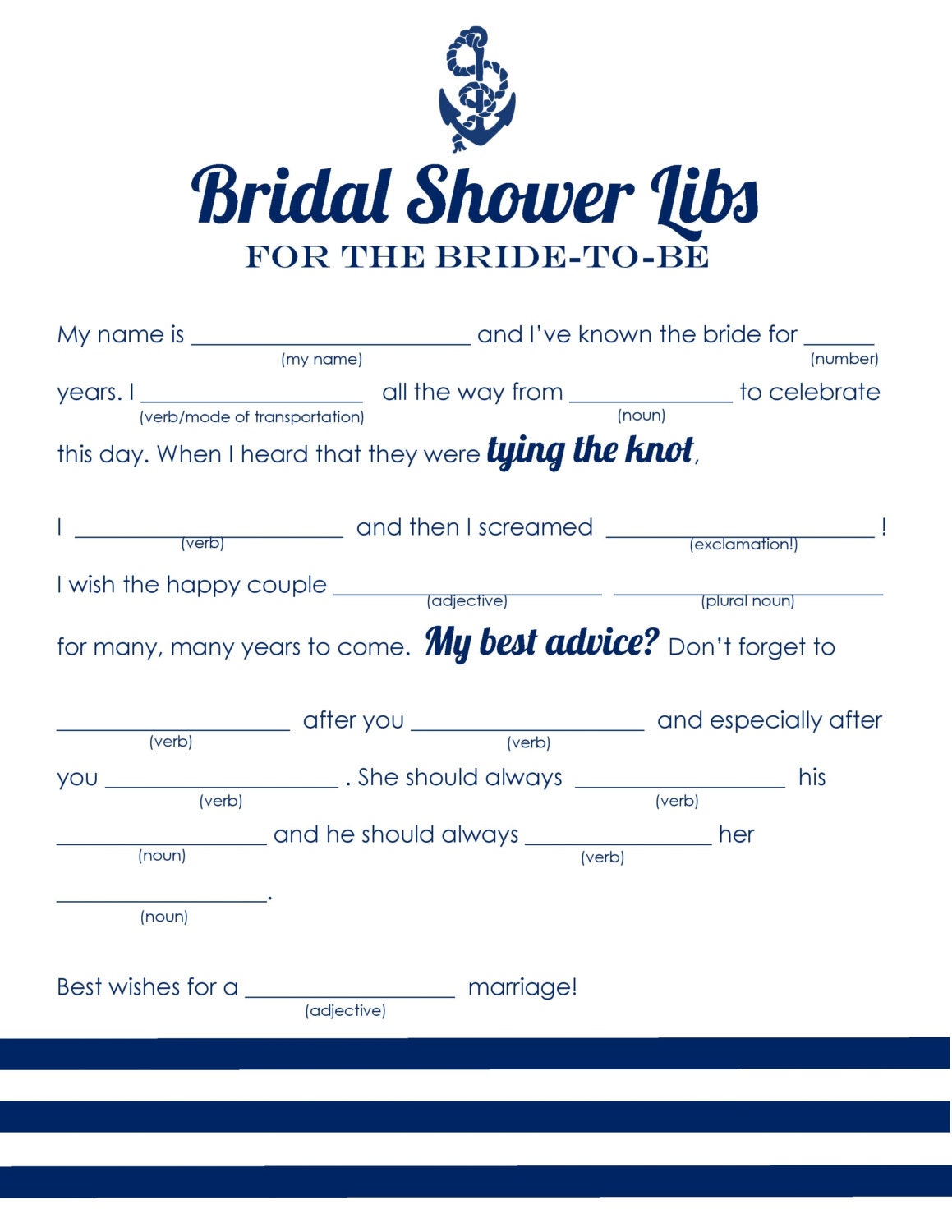 Mesmerizing image in bridal shower mad libs free printable Exhilarating image in bridal shower mad libs free printable