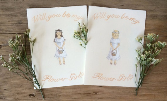 Flower Girl Invitation by foyourbridesmaid on Etsy