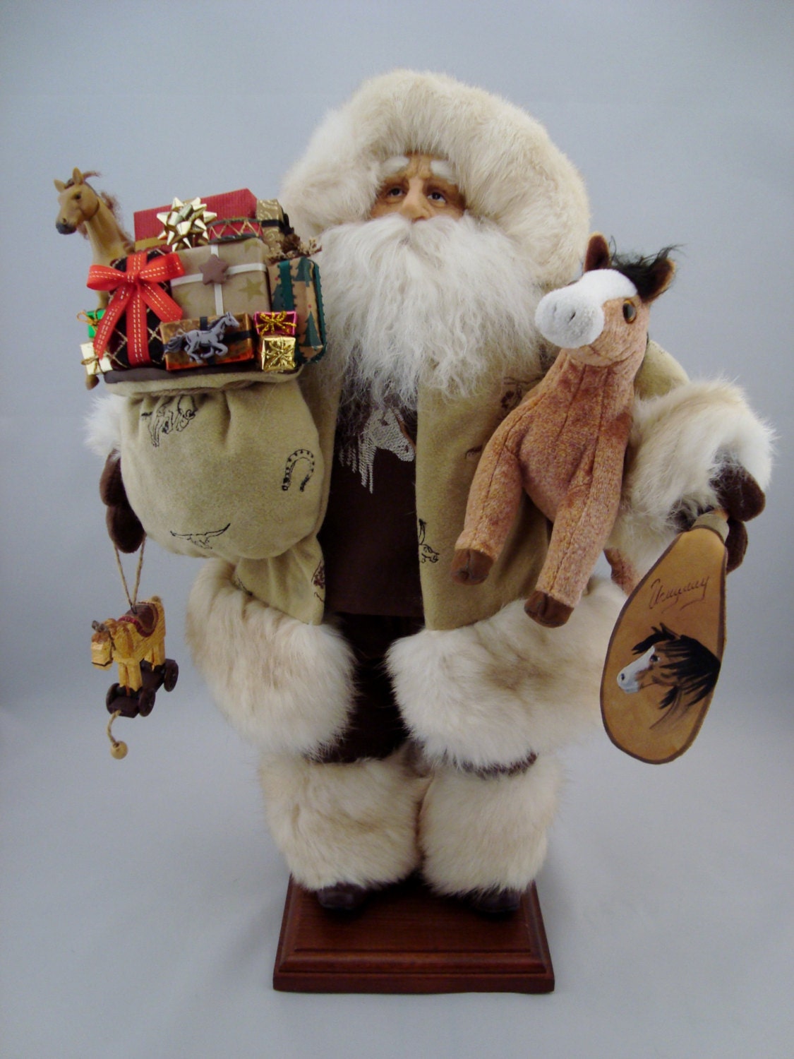 Cowboy Santa Santa Claus Doll 19 Tall