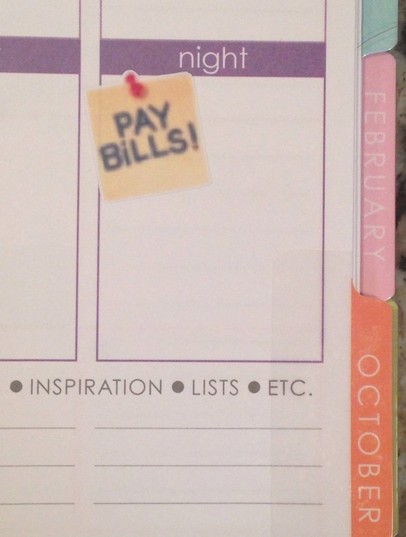 Pay Bills Stickers for Erin Condren Planner