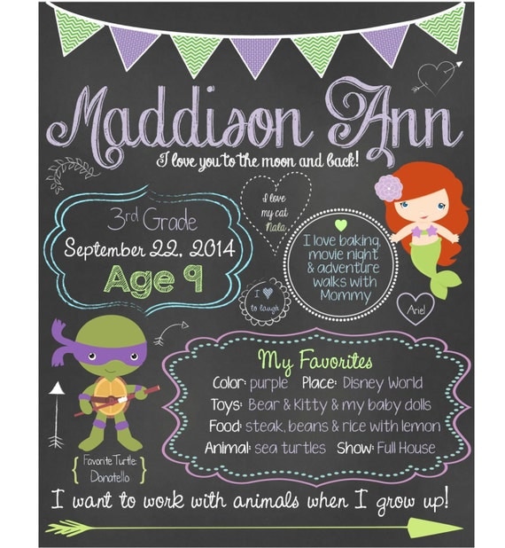 Birthday Custom Printable Sign