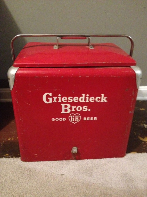 Griesedieck Brothers Beer Cooler Metal by juxtaposevintage on Etsy