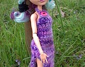 Ever after high ~ custom Purple open leg dress for spring or/summer~