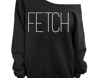 Fetch - Mean Girls - Black Slouchy Oversized Sweatshirt
