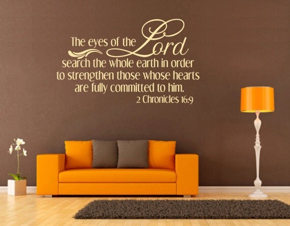 Items Similar To Spiritual Wall Decal The Eyes Of The Lord Search