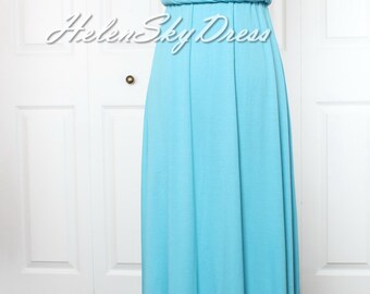 Blue Bridesmaid Dress Wrap Convertible Dress blue Infinity Dress Maxi Dress