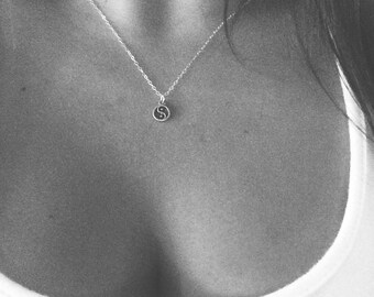 Sterling silver yin yang necklace, ying yang, yoga jewelry, zen life