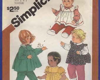 1983 Toddlers' Pull-on Pants and Top - Vintage Simplicity Sewing Pattern 6137