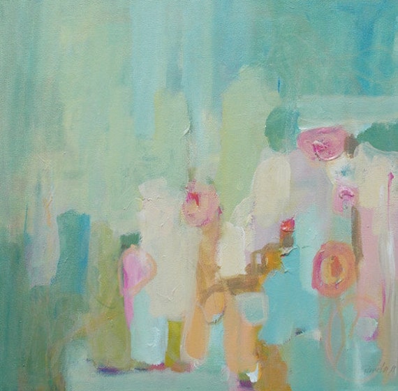 art painting abstract pastel colors acrylic