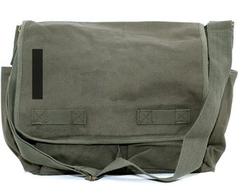 Messenger Bag, Monogrammed Bag, Personalized Bag, Initial Bag, Crossbody Canvas Bag, Personalized Groomsmen Gift, Helvetica, Typography, Men