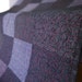 Dark Heart  - black quilt throw or lap size handmade quilt - ready to ship