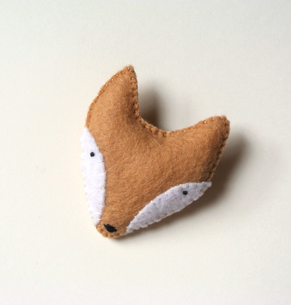 Fox Felt Brooch Fox Felt Pin Handmade Felt Fox Fashion 1166