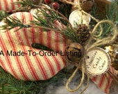 MADE TO ORDER Primitive Candy Cane Shorty