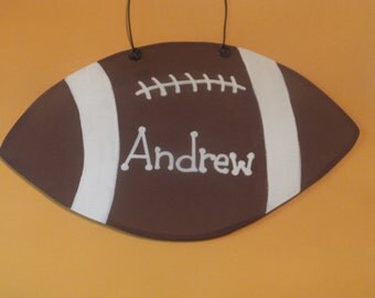 Boy's Football Wall Hanging - Personalized