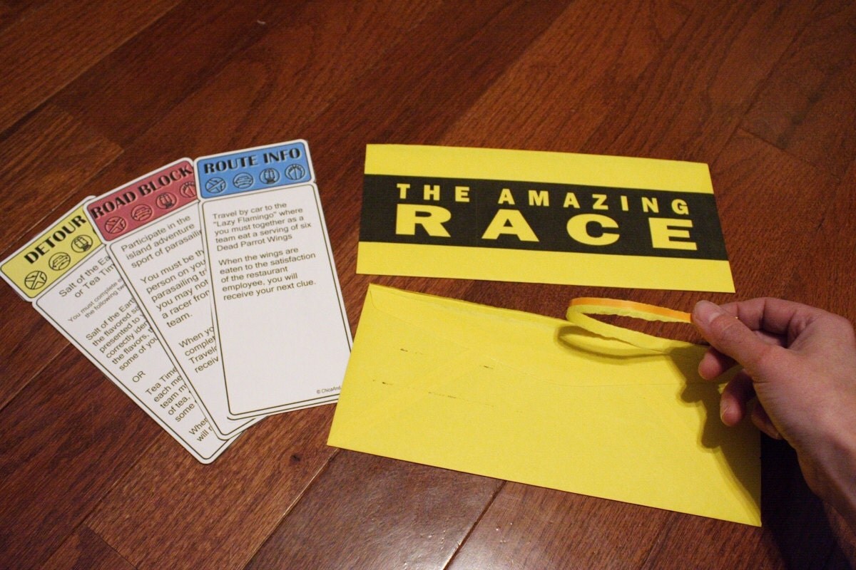 The Amazing Race Party Printables - Il Fullxfull.526780014 Fva0