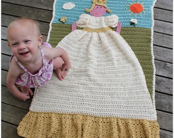 Download Now - CROCHET PATTERN Princess Quilt - Pattern PDF