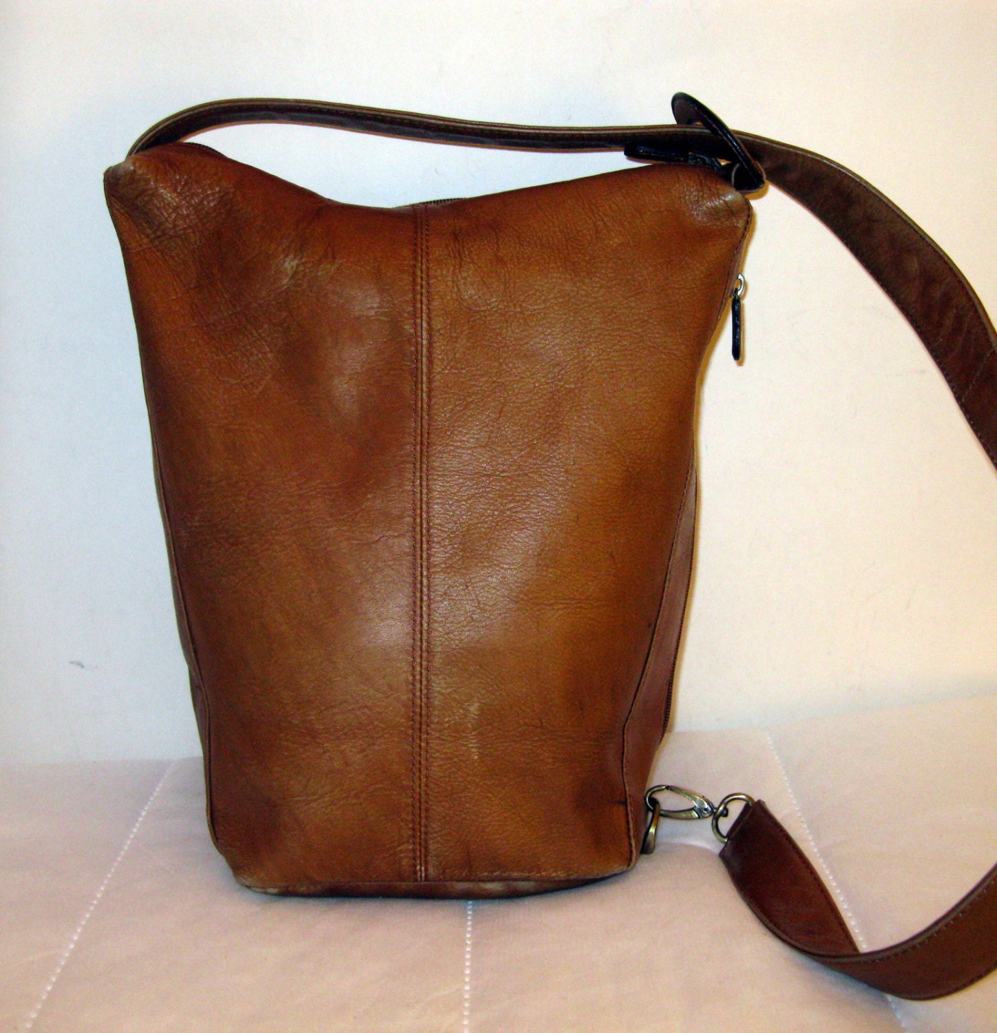 boulder ridge leather backpack