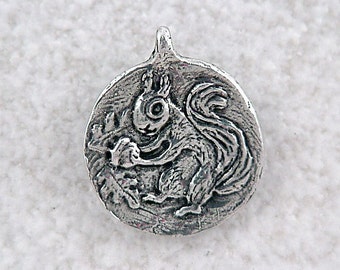 Green Girl Studios Squirrel Pendant