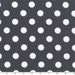One (1) Yard -Quarter Dot in Gray By Michael Miller Fabrics CX3744-GRAY-D