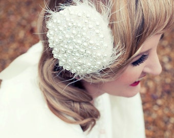 Pearly Hollywood Hairpiece/Hair Clip