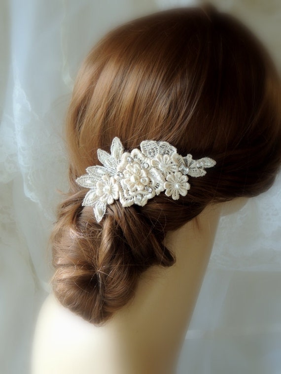 Wedding Hair Accessories wedding ivory by svitlanasbridalveils