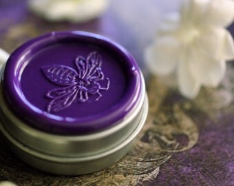 Cimbalom Solid Natural Perfume Round Tin - Hawaiian Jasmine, Patchouli and Amber - Organic, Botanical, Exotic Pikake Fragrance