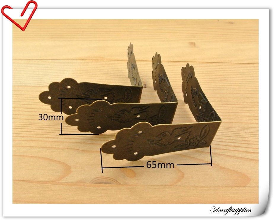 8 pieces 65mm x 30mm trunk cornertrunk hardware P125