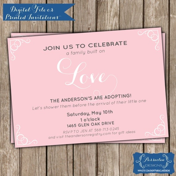 Adoption Shower Invitation Wording 4