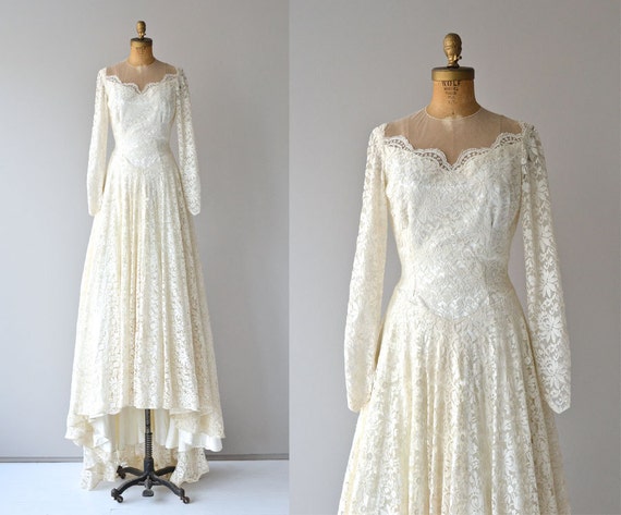 Lizanne wedding gown vintage 1950s wedding dress white