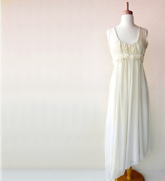 Aphrodite wedding gown silk chiffon and organic cotton by econica