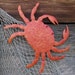 Metal art ocean wall decor - Crab - Oscar upcycled metal wall sculpture beach art