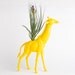 Giraffe Planter, Air Plant Room Decor, College Dorm Ornament, Plants and Edibles, Yellow Plant Pot