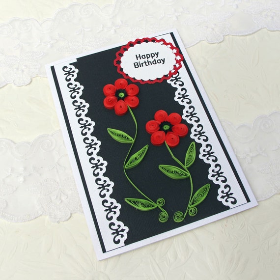 Sale Card Paper Quilling Card Paper Quilled Greeting Card