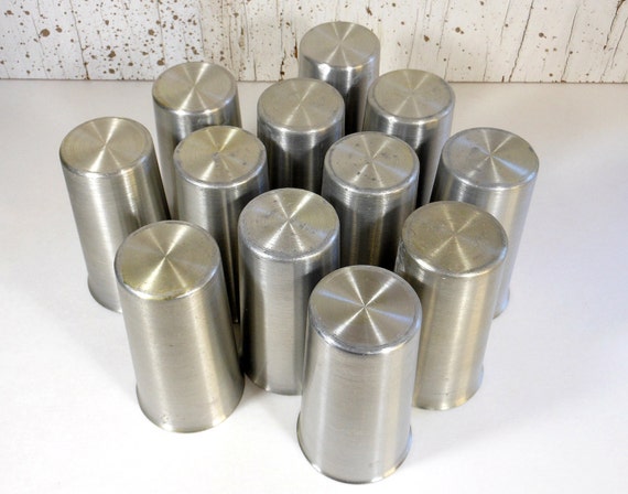 old metal drinking glasses