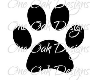Paw Print SVG / PDF / ai / eps / jpg / png / dxf / SVG File for Cricut / svg File for Cameo, Cricut, and other Electronic Cutting Machines