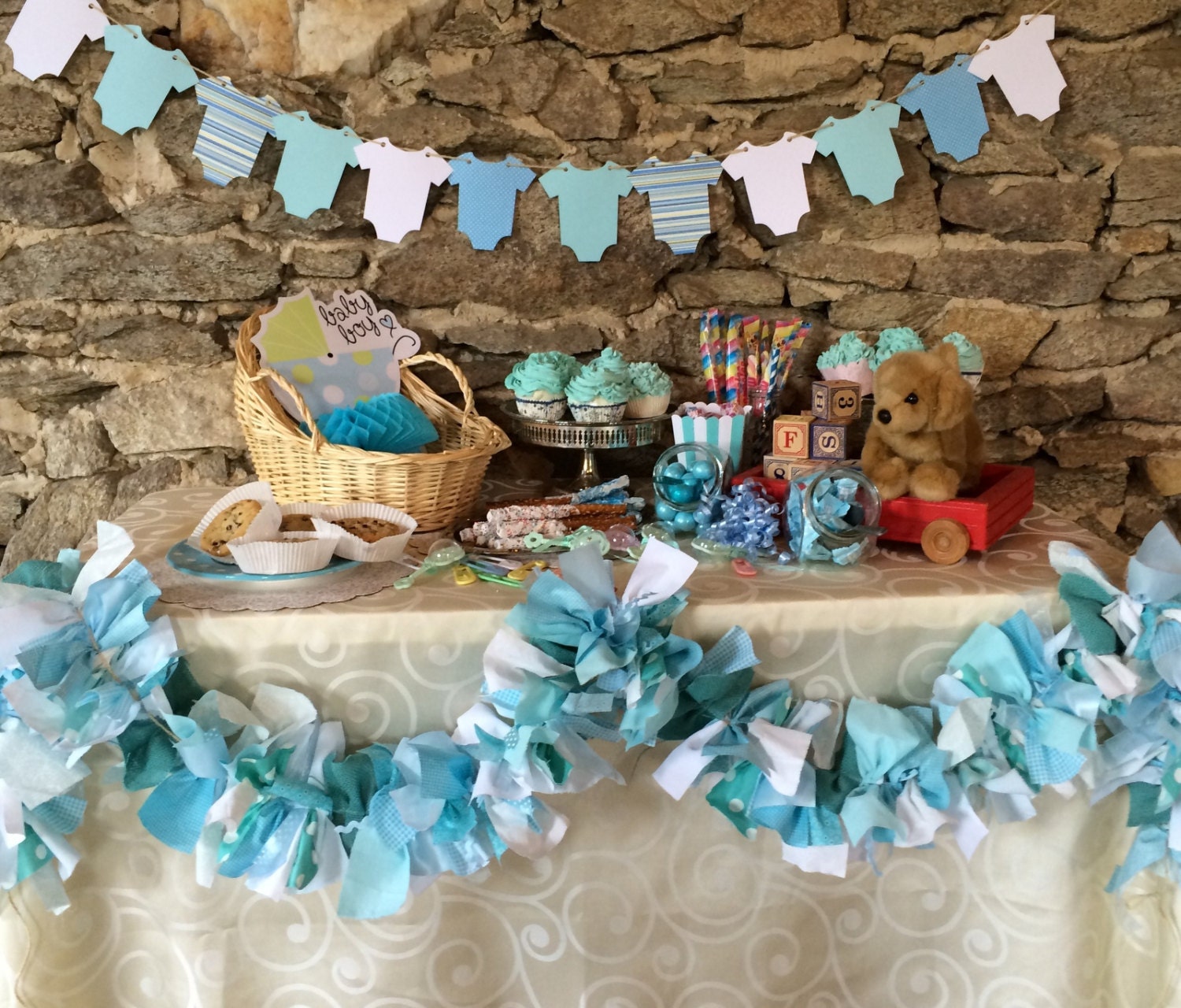 Baby Shower Decoration Custom Garland 6 foot garland Made to