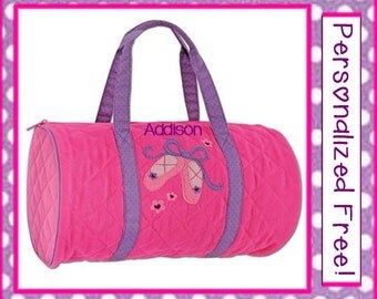 ... Pink BALLET Girl's Quilted Dance DUFFLE BAG by Stephen Joseph