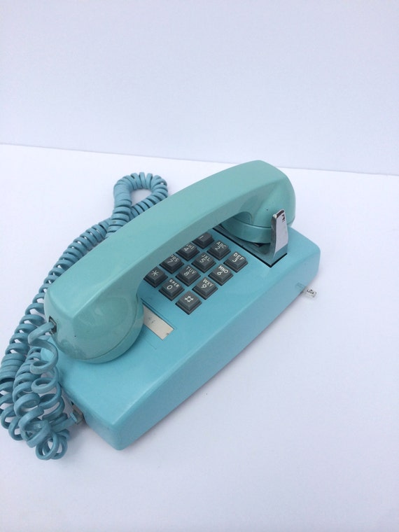 Vintage Turquoise Wall Phone Pretty Home Decor