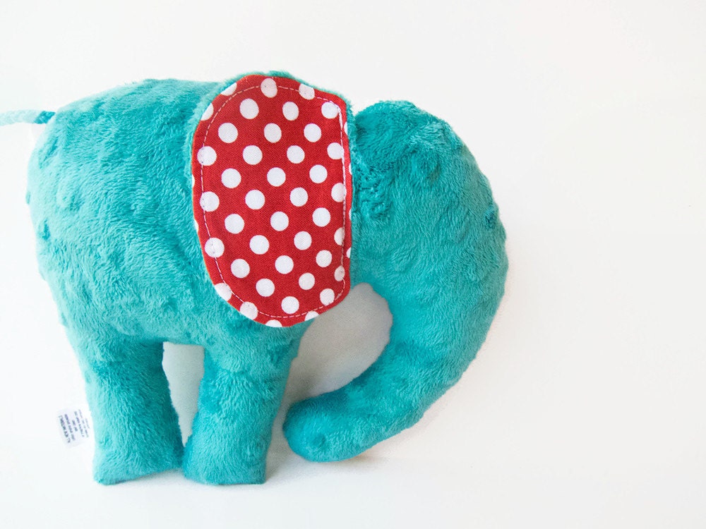 teal elephant stuffed animal