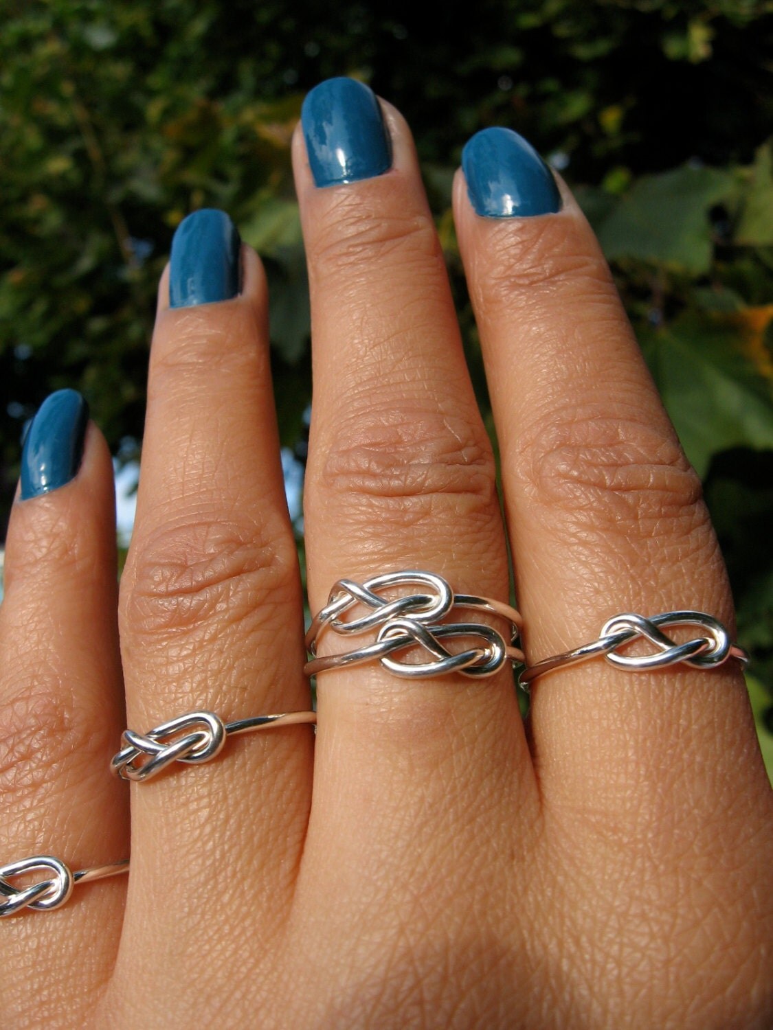 Love Knot Infinity Rings/ set of four 4 / Best Friends/