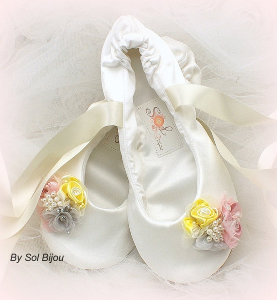 ivory ballet slippers wedding