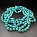 Long Turquoise Necklace / Blue Beads / Summer Jewelry Trends / Gifts for Her / Mother's Day Gift / Statement Necklace / December Birthstone