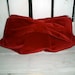 Classic Large Red Velvet Clutch with Big Bow